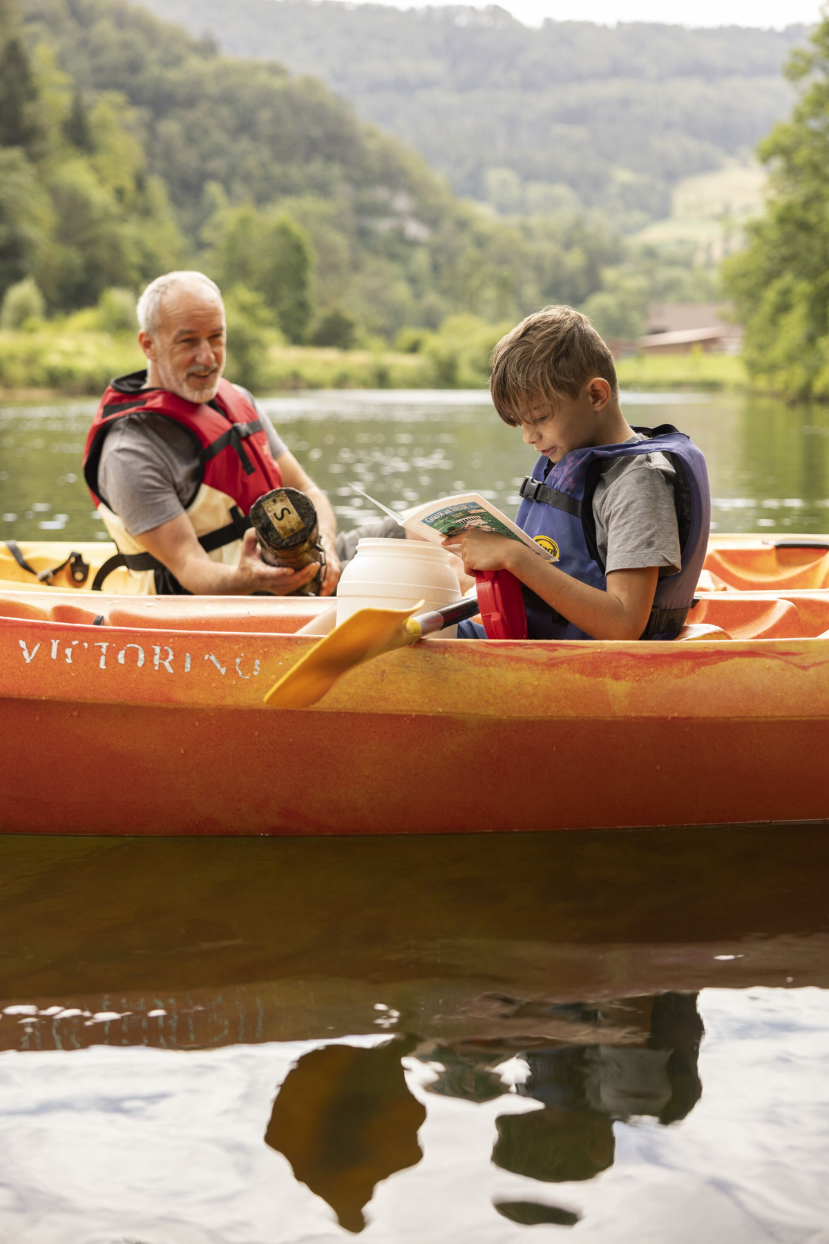 Chasse au trésor en canoë